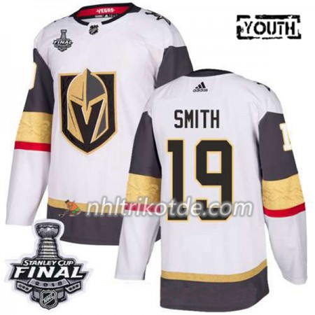 Vegas Golden Knights Trikot Reilly Smith 19 2018 Stanley Cup Final Patch Adidas Weiß Authentic - Kinder